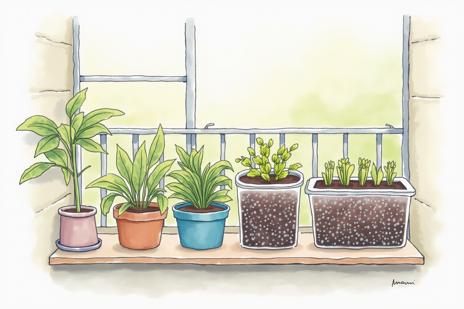 Worm composting bin layered trays in apartment balcony