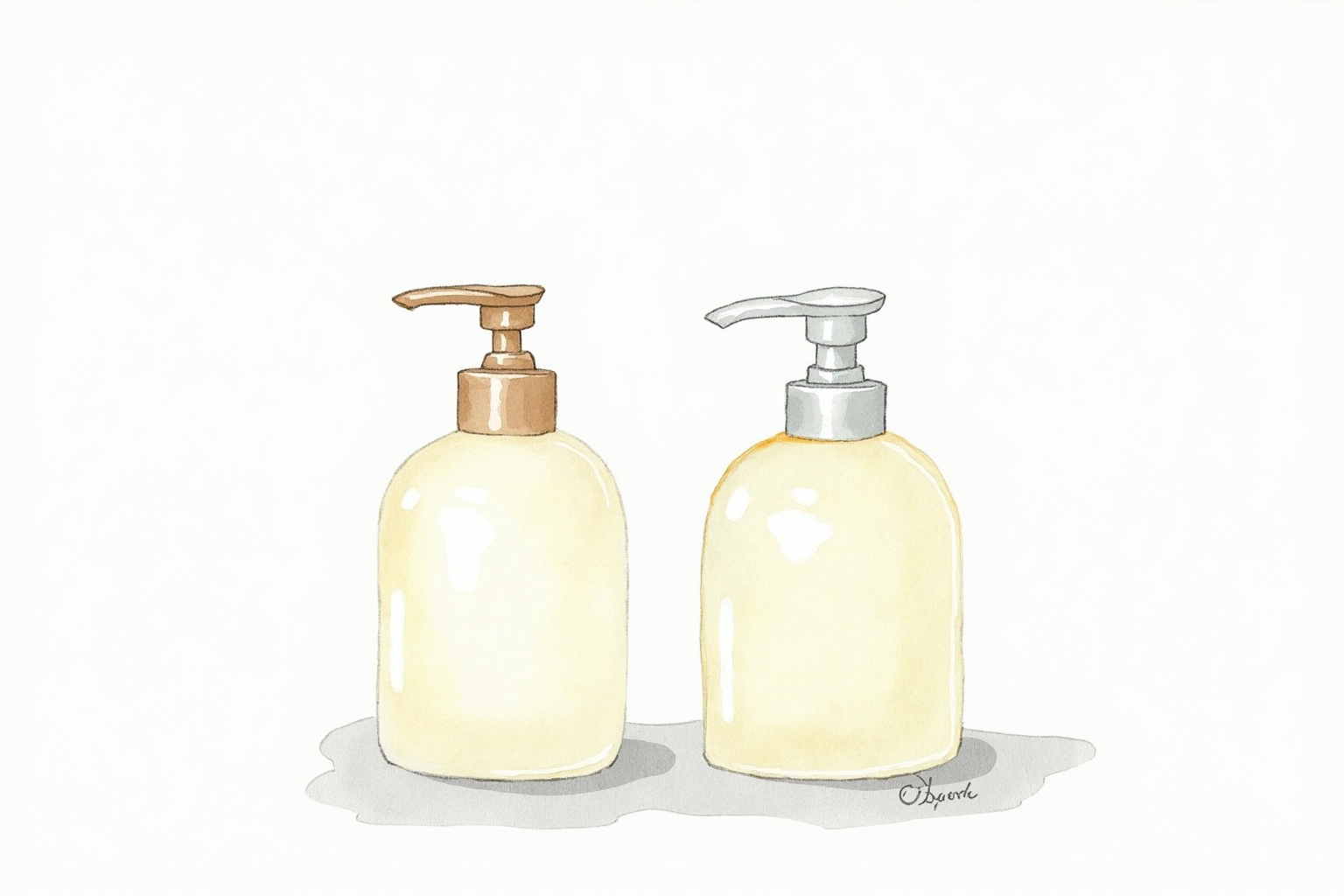 Refillable glass dispenser bottles with pump for lotion and soap