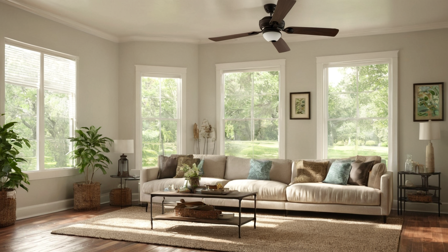Ceiling Fan and AC Thermostat Summer Comfort Plan