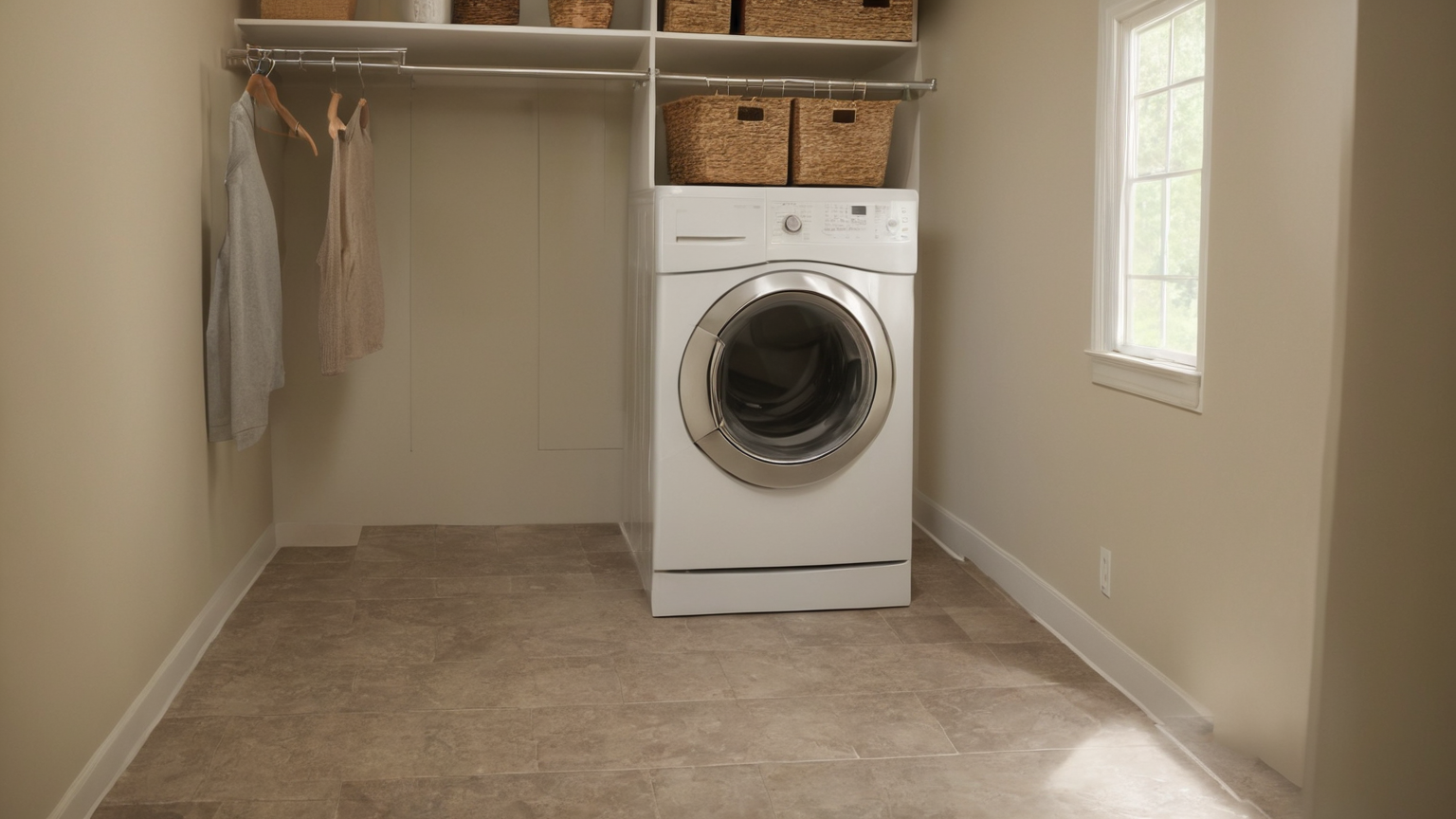 Measure laundry closet