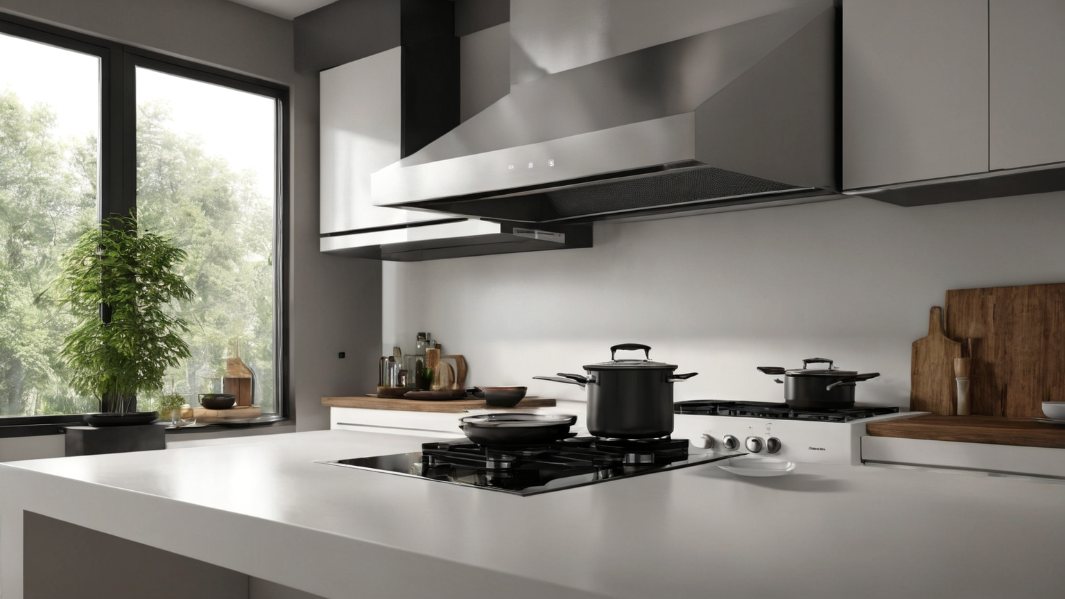 Induction Cooktop Summer Kitchen Heat and Energy Plan