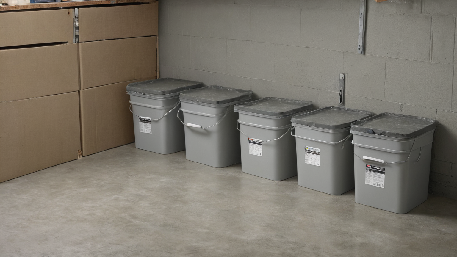Leftover paint storage